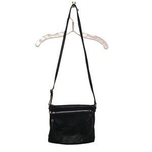 Margot Italian Leather Black Crossbody Purse Bag Minimalist Quiet Luxury Classic